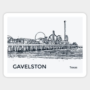 Gavelston Texas Sticker